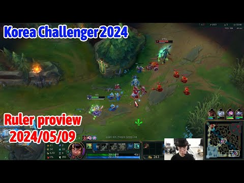Ruler proview 2024/05/09 zeri kaisa kalista lucian Korea challenger | JDG Ruler第一视角