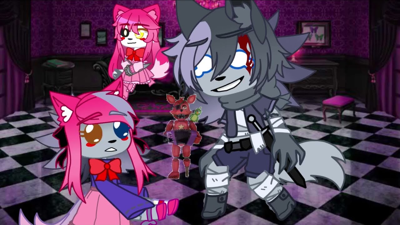 Twisted wolf with pink wings￼￼