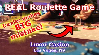 REAL Roulette Game - DEALER SCREWS UP - Luxor Casino, Las Vegas, NV - LR#4 - Inside the Casino