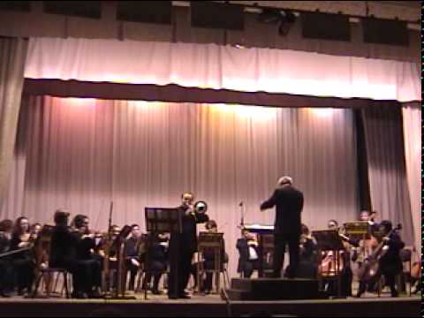 D.Milhaud "Concertino D'hiver" II - III mov. For Trombone and Strings