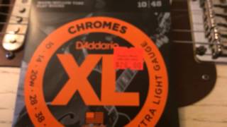 Video thumbnail for The Best Strings for Blues Guitar D'Addario Chromes by Blues Domino