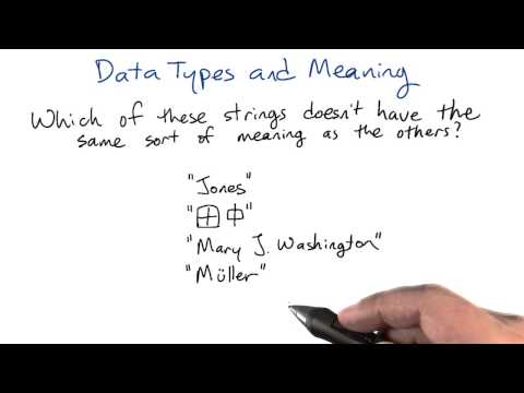 Data Meanings Intro to Relational Databases