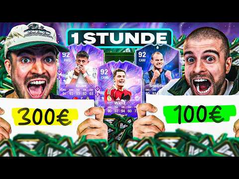 €100 vs. €300 PRANK! 😂😂 NEW ACCOUNT! WHO can achieve MORE in 1 HOUR in FC 26 🔥🤯