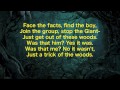 "Moments in the Woods" - Into the Woods lyrics 2014