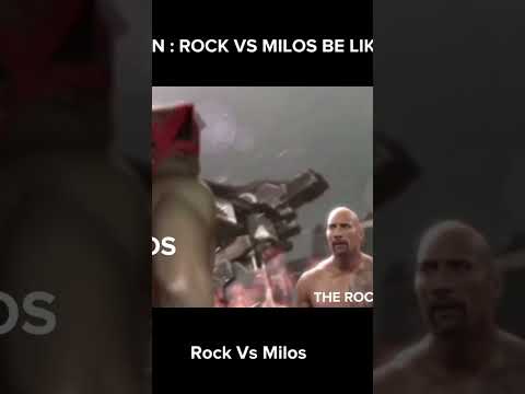 Rock Vs Milos #milos #therock #memes #shorts