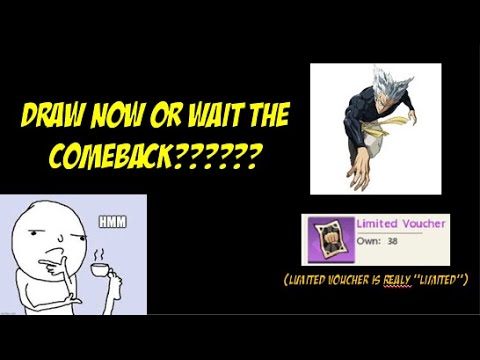Draw Garou Now or When Comeback??????? | One Punch Man The Strongest