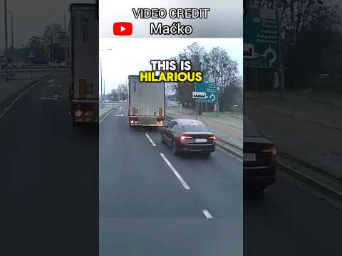 Road Rager Gets Taught A Lesson For Brake Checking