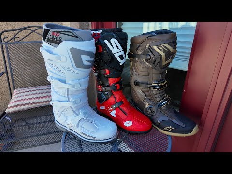 Premium Motorcycle Boot Comparison | Gaerne SG22 vs Alpinestars Tech 10 vs Sidi Crossfire 3