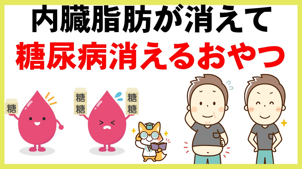 【血糖値にいいおやつ】なぜ内臓脂肪が重要なのか！？糖尿病対策に最高なおやつ