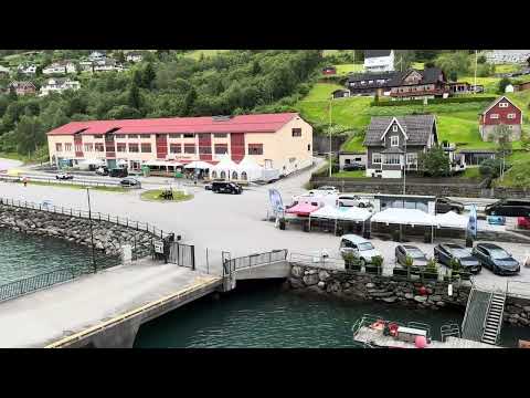 Thumbnail for Royal Caribbean Independence of the Seas Norwegian Fjords cruise leaving Olden port 