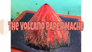 THE VOLCANO PAPER MACHE step by step | Shanley Nicole Mendoza