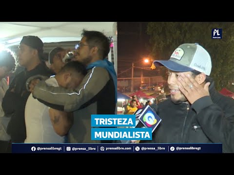 Aficionados entre lágrimas tras la derrota de Guatemala y su adiós al Mundial 2026