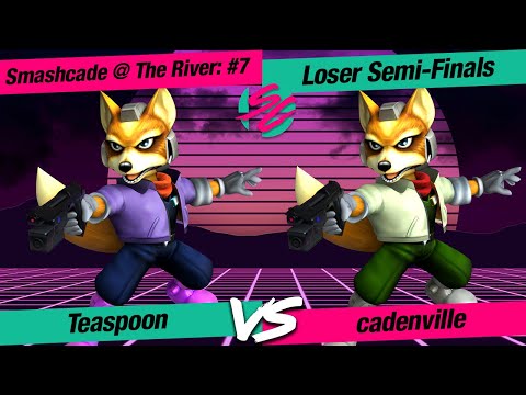 Smashcade @ The River #7 - SSBM - LSF: Cadenville (Fox) VS Teaspoon (Fox, Marth)