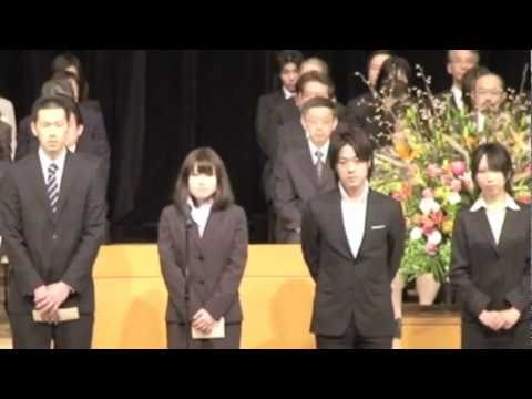 コミュニケーション社会学科 入校式　決意表明の様子
