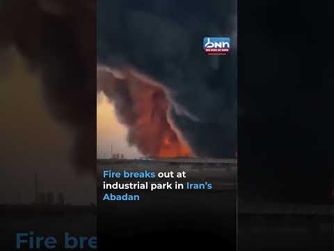 Dramatic Scenes as Fire Hits Abadan Industrial Site