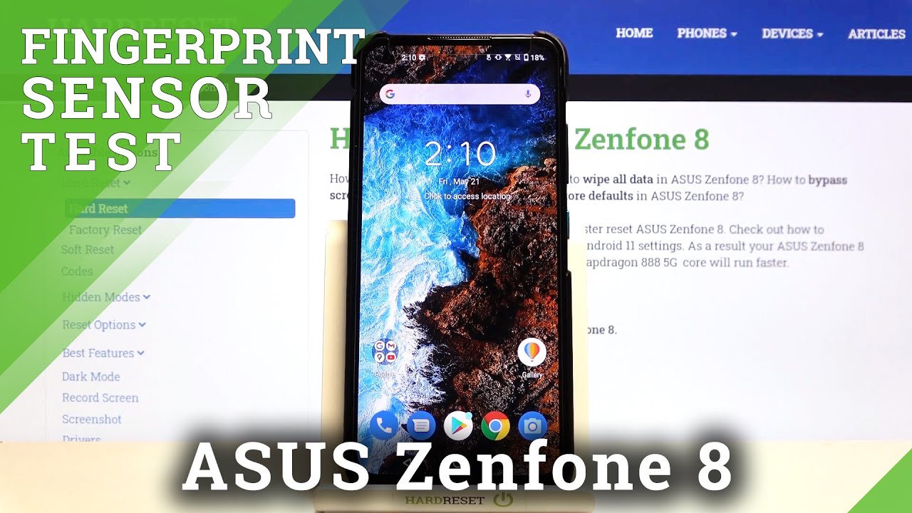 ASUS Zenfone 8 Fingerprint Test