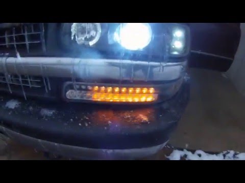 Black Smoked Spyder Tail Lights for 2000 Chevy Silverado ALT-ON-CS99-LED-BSM