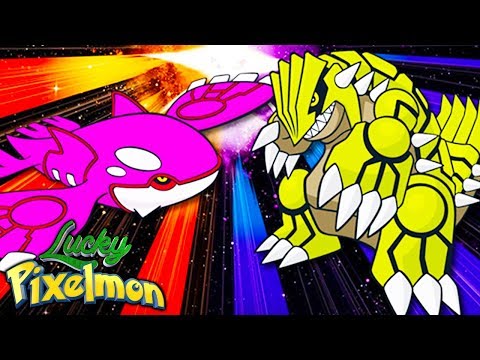 Minecraft LUCKY PIXELMON - KYOGRE SHINY vs GROUDON SHINY ! BATALHA DE LENDÁRIOS RAIZ !!