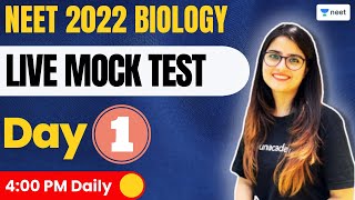 Live Mock Test | Day 1 | Biology | NEET 2022 | Target 360 | Seep Pahuja | Unacademy NEET