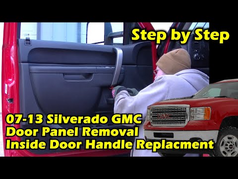 Silverado GMC 07-13 Inside Door Handle, Panel & Cable Removal Replacement