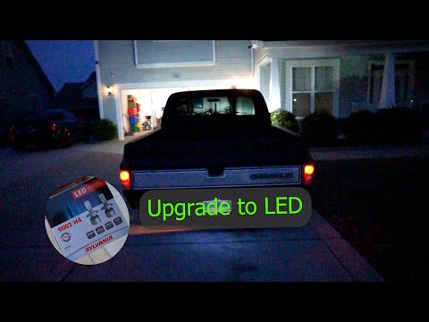 C10 Chevy Silverado Sylvania LED Headlight upgrade