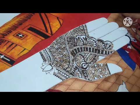 very beautiful or easy Indian traditional mehndi design.mehndi by nikita
