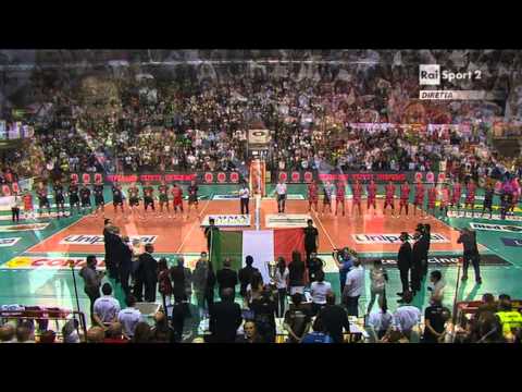04-05-2014: Inno nazionale Finale scudetto Volley Perugia-Macerata
