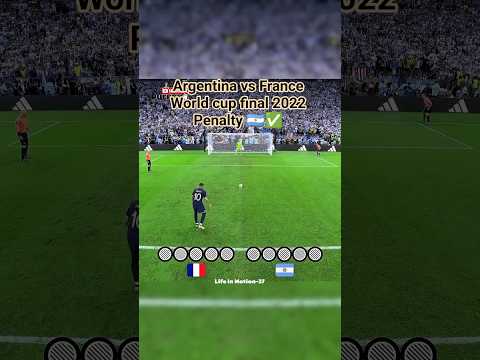 Argentina vs France world cup final 2022 Penalty। #shorts #argentina #france #penalty #worldcup2022