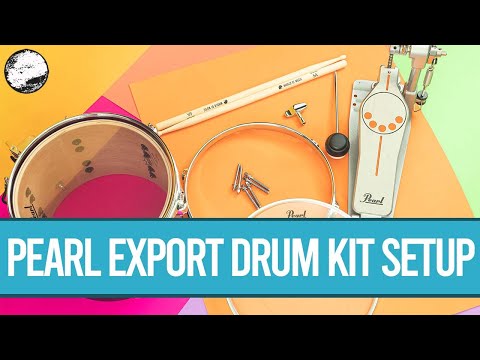 Pearl Export Drum Kit Unboxing and Setup