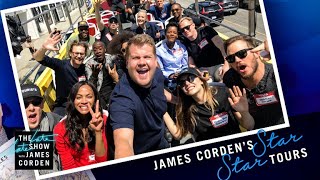 &#39;Avengers: Infinity War&#39; Cast Tours Los Angeles w/ James Corden