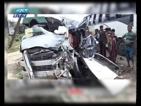 বাসের ধাক্কায় বরযাত্রীবাহি মাইক্রোবাসের ৭ আরোহী নিহত
