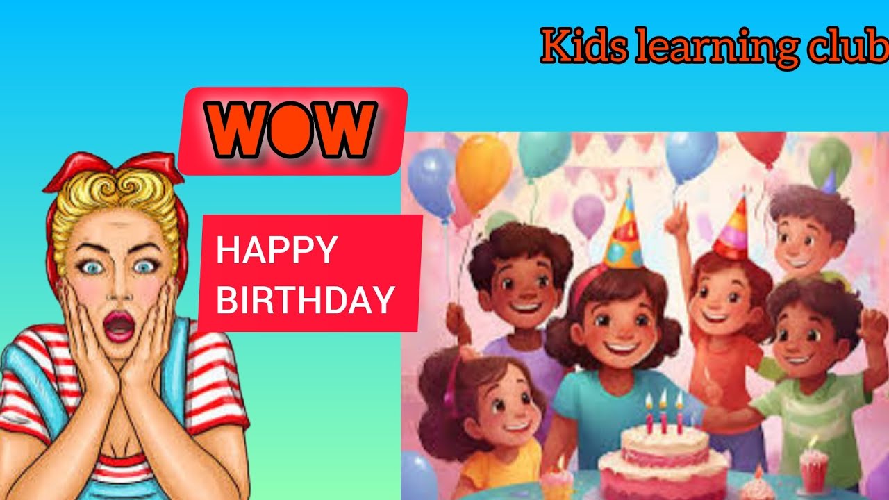 Birthday Vocabulary| Birthday Flashcards| Party Items