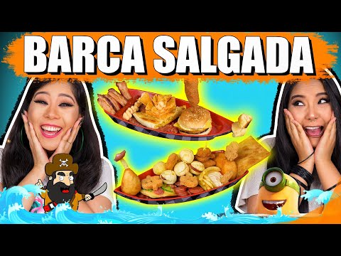 BARCA SALGADA CHALLENGE! - Desafio delicioso | Blog das irmãs Video