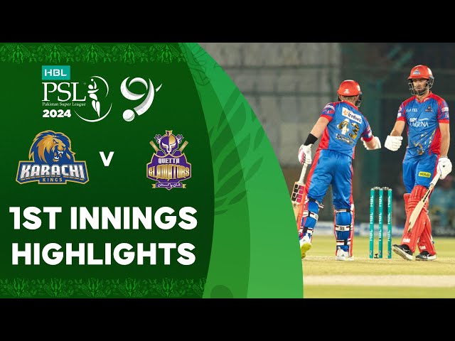 1st Innings Highlights | Karachi Kings vs Quetta Gladiators | Match 16 | HBL PSL 9 | M1Z2U