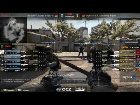 [myRisk TV | SlicewOw] Academy Alpha vs. Iratum Vultures eSports - 99Liga S6 Div 4.57 - de_overpass