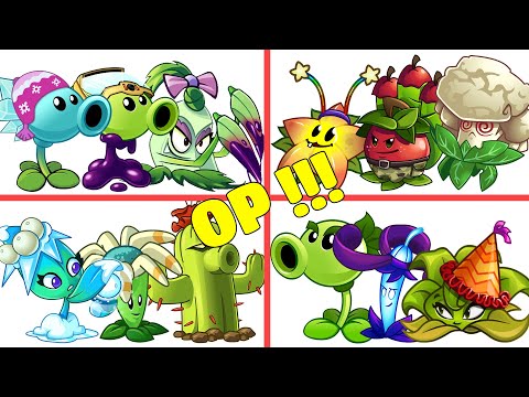 PvZ 2 4 Super Team Plants Vs Team Zombies Part 79 - Team So OP !!!