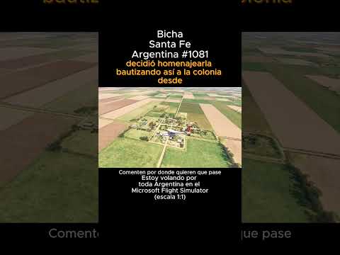 Bicha, Santa Fe desde el Microsoft Flight Simulator #bicha #santafe #msfs #argentina