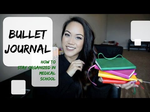 How To Stay Organized in Med School | Bullet Journal Video