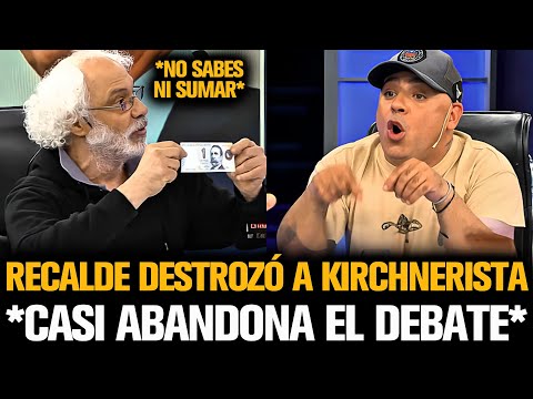 RECALDE DESTROZÓ A KIRCHNERISTA Y CASI ABANDONA EL DEBSTE