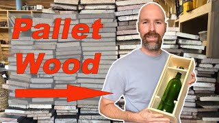 Pallet Wood Wine Box Prototype and Hot Peppers!