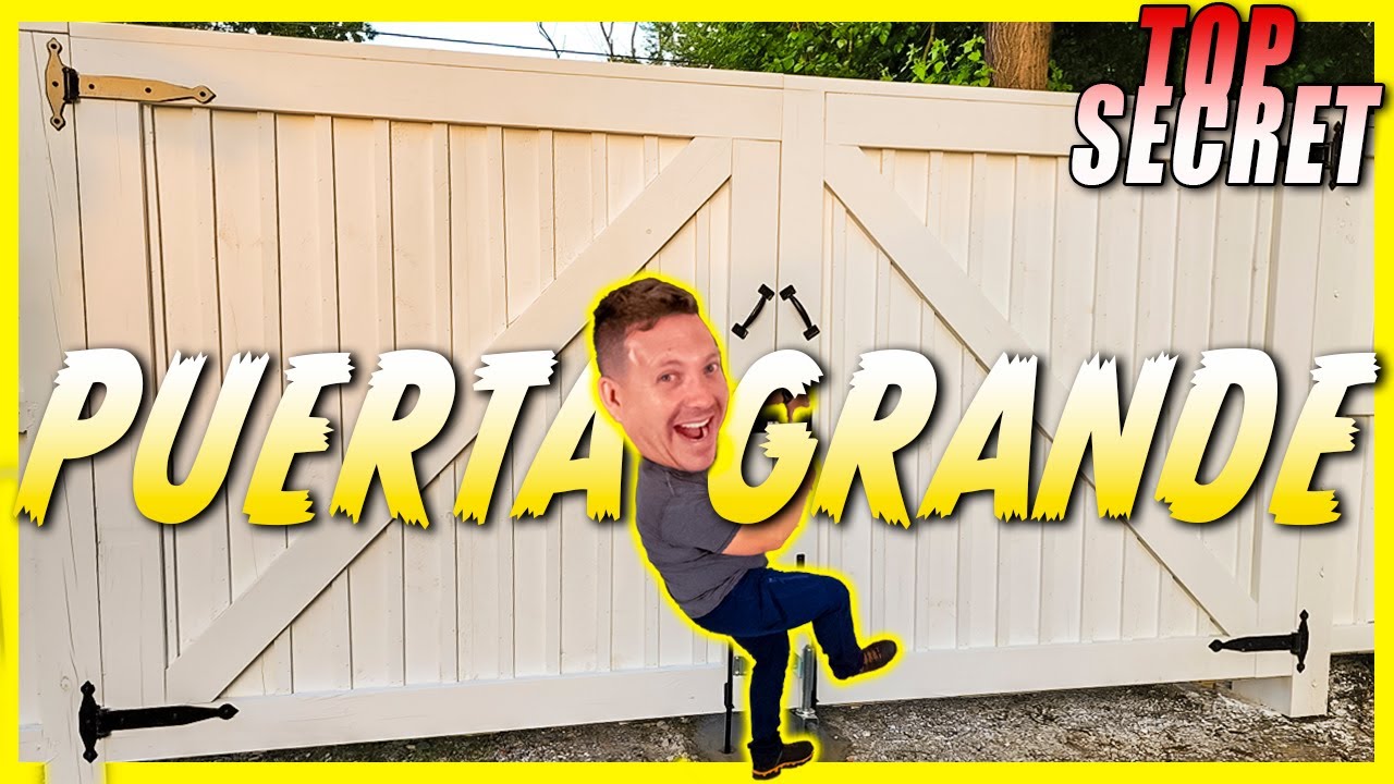 Como HACER PUERTA GRANDE en Cerca de Madera