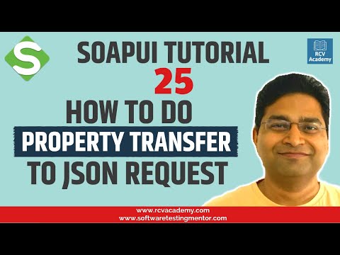 SoapUI Tutorial 25 Transfer Property Value to JSON Body of REST API