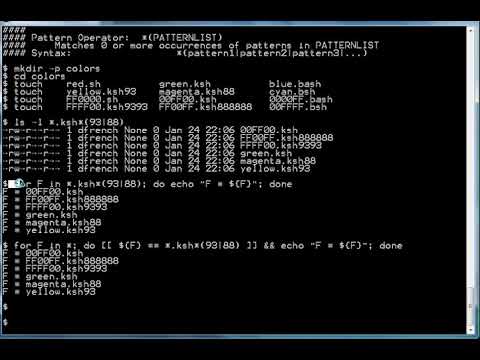 5 Minute Lessons In Shell Script Programming Pattern Operator Patternlist