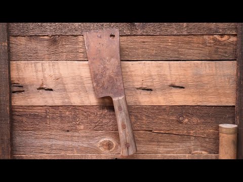 Antique Henckels Meat Cleaver Restoration