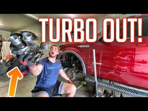 ATTEMPTING TO FIX MY TURBO LEAK ON MY F150, TURBO REMOVED! (ECOBOOST)