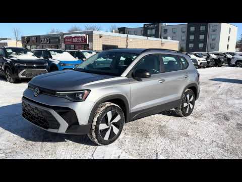 2026 Volkswagen Taos Trendline 4MOTION in Silver for sale at Belleville Volkswagen in Belleville, ON