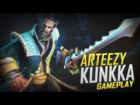 Arteezy playing Kunkka (Gameplay)