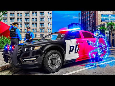 Invisible Man Spray Painted Cop Cars In GTA 5 RP