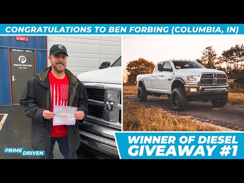 PRIME DRIVEN DIESEL 2010 Dodge Ram Cummins Giveaway #1 WINNER!