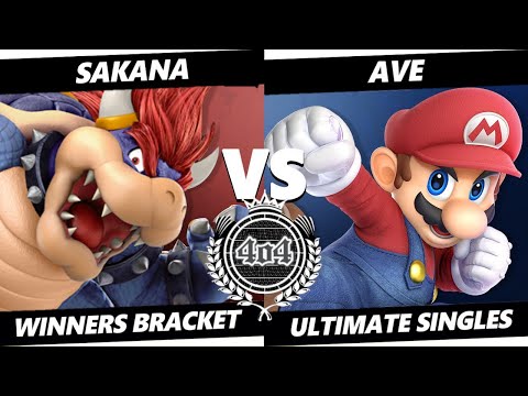 4o4 Smash Night 93 - GUMP2| Sakana (Bowser) vs GUMP2| Ave~ (Mario) - Winners Round 3